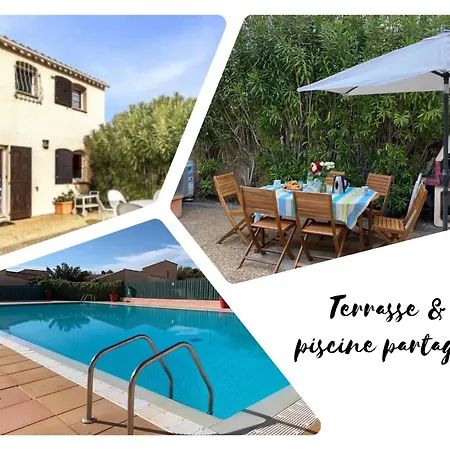 Lauriers Roses - Clim Wifi Parking - Piscine Dans - Marina St Cyprien Holiday home *